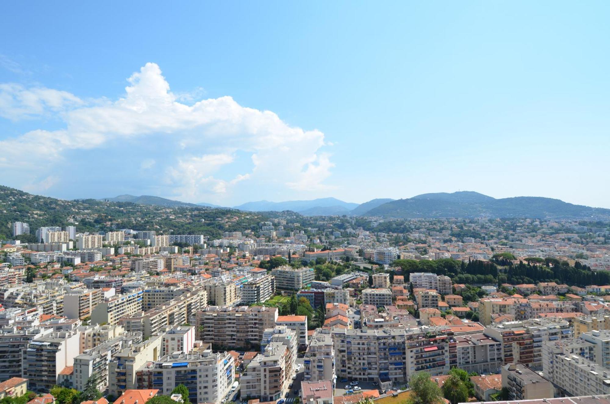 Babylone - Appartement Vue Panoramique Avec Piscine Pour 6 Personnes A Nice Quartier Pessicart Exterior photo