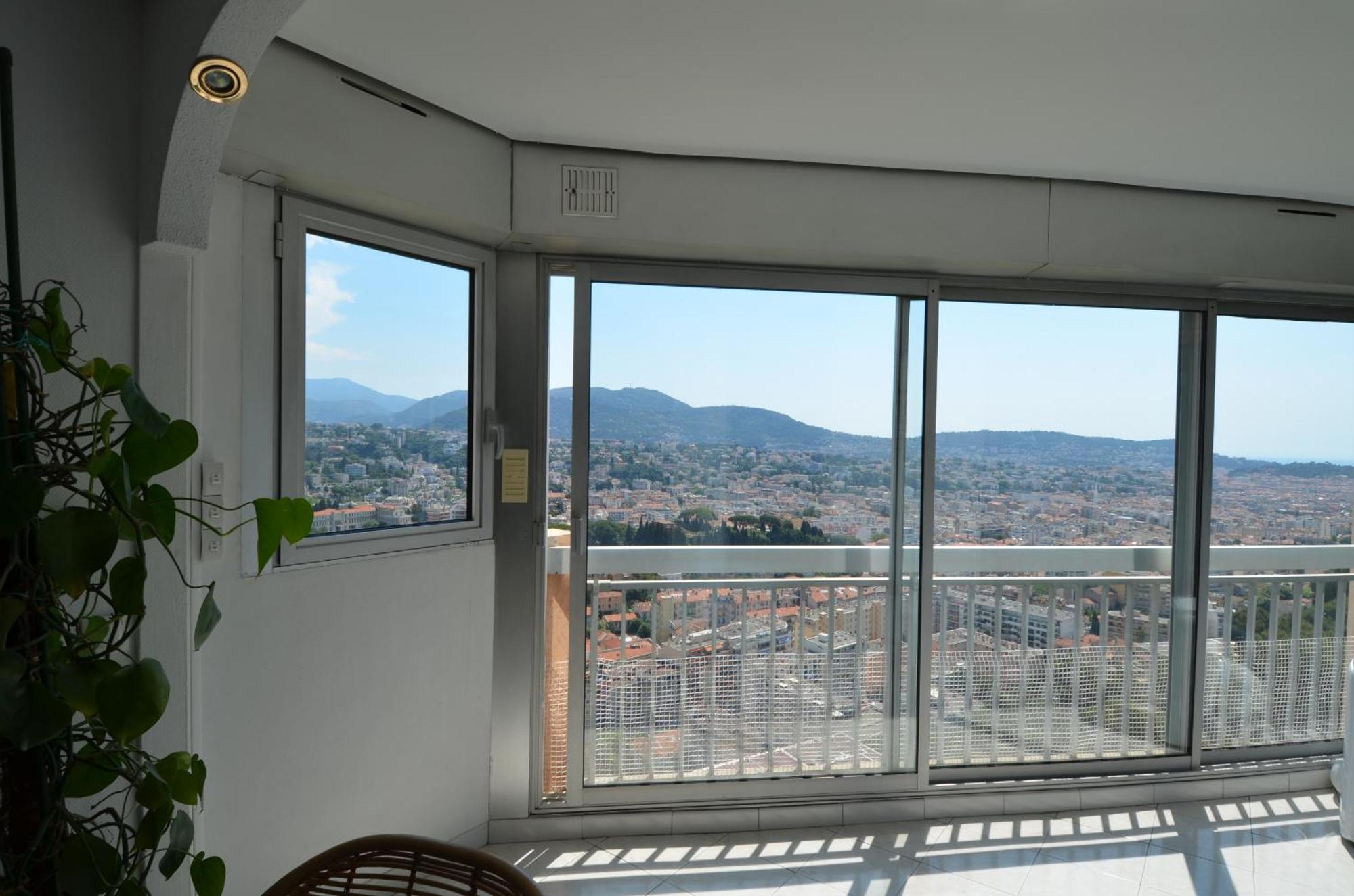 Babylone - Appartement Vue Panoramique Avec Piscine Pour 6 Personnes A Nice Quartier Pessicart Exterior photo